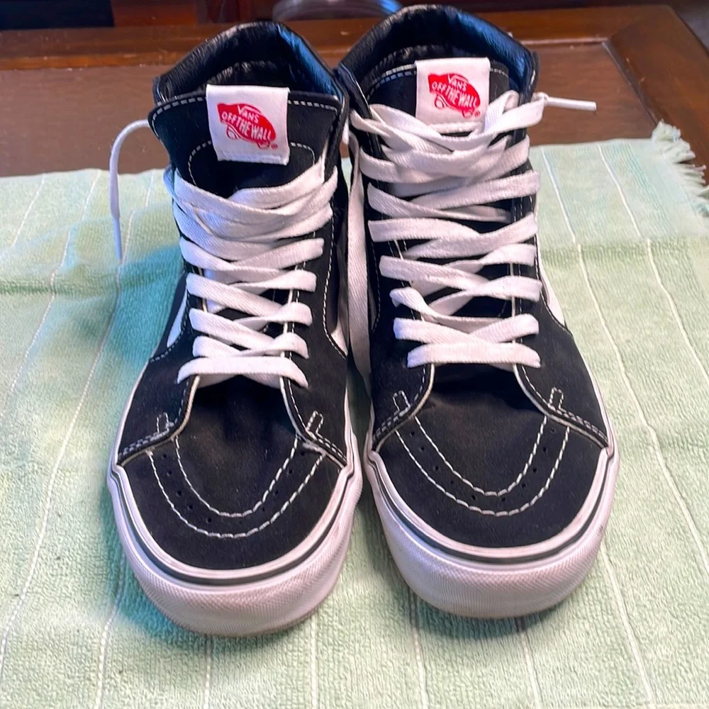 Men’s Vans Sk-8 black size 9.5 - Picture 1 of 6
